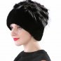 Winter Fur Hat Women Real Rabbit Warm Cap Beanie Beret Knitted Fashion Ladies