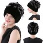 Winter Fur Hat Women Real Rabbit Warm Cap Beanie Beret Knitted Fashion Ladies