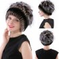 Winter Fur Hat Women Real Rabbit Warm Cap Beanie Beret Knitted Fashion Ladies