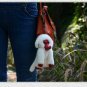 Real Mink Fur Plush Toy Monkey Key Chain Ring Women Bag Charms Pom Keychain