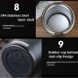 Travel Coffee Tea Mug Stainless Steel Thermos Tumbler Cup Vacuum Flask Bottle