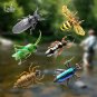 Fly Fishing Flies Bait Set 6pcs Bumble Bee Chub Beetle Dry Realistic Insect 3D