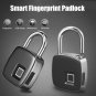 Smart Door Padlock Fingerprint Keyless USB Rechargeable Waterproof Security ID
