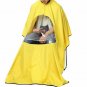 Hair Cut Barbers Cloth Gown Hairdresser Transparent Cape Waterproof View Window