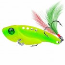 Cicada Metal Fishing Lure Vibration Spoon Hard Bait Feather Artificial Swimbait
