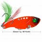 Cicada Metal Fishing Lure Vibration Spoon Hard Bait Feather Artificial Swimbait