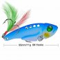Cicada Metal Fishing Lure Vibration Spoon Hard Bait Feather Artificial Swimbait