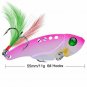 Cicada Metal Fishing Lure Vibration Spoon Hard Bait Feather Artificial Swimbait