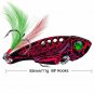 Cicada Metal Fishing Lure Vibration Spoon Hard Bait Feather Artificial Swimbait