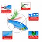 Cicada Metal Fishing Lure Vibration Spoon Hard Bait Feather Artificial Swimbait