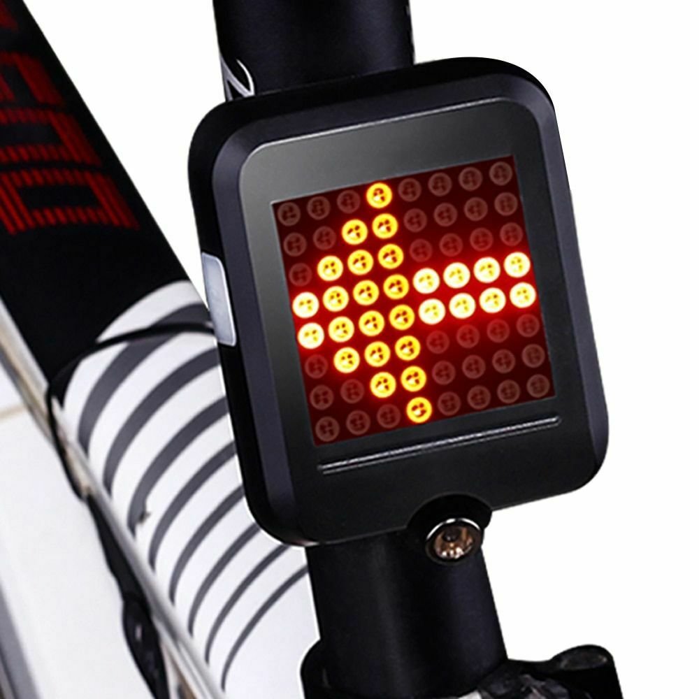 Bicycle Light Automatic Direction Indicator Taillight USB Charging Bike Safety