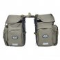 Cycling Storage Bag Double Pannier Bicycle Rack Back Rear Seat Large Carrier 50L