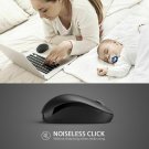 Wireless Mouse USB Laptop Mute Gaming Silent Mice Computer Optical Black 2.4 Ghz