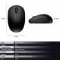 Wireless Mouse USB Laptop Mute Gaming Silent Mice Computer Optical Black 2.4 Ghz