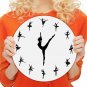 Wall Clock Ballet Dancer Ballerina Girl Modern Design Charming 3D Home Decor