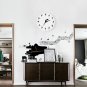 Wall Clock Ballet Dancer Ballerina Girl Modern Design Charming 3D Home Decor