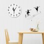 Wall Clock Ballet Dancer Ballerina Girl Modern Design Charming 3D Home Decor