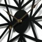 Wall Clock Creative Retro Circular Five-Pointed Star Iron Hanging Watch Roman