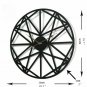 Wall Clock Creative Retro Circular Five-Pointed Star Iron Hanging Watch Roman