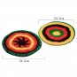 Men Knitted Braid Hat Wig Bob Marley Rasta Beanie Jamaican Multicolor Headwear