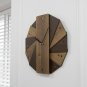 Wooden Wall Clock Retro Vintage Wood Large Watch Home Decor 3D Room Antique Art
