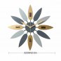 Wall Clock Silent Quartz Large Home Decor Unique Style 3D Pattern Mute Retro