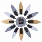Wall Clock Silent Quartz Large Home Decor Unique Style 3D Pattern Mute Retro