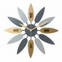 Wall Clock Silent Quartz Large Home Decor Unique Style 3D Pattern Mute Retro