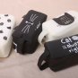 Pencil Pen Case Silica Gel Storage Bag Cosmetic Makeup Holder Box For Kids Cat