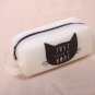 Pencil Pen Case Silica Gel Storage Bag Cosmetic Makeup Holder Box For Kids Cat