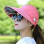 Sun Hats For Women Wide Brim Visor Beach Hat UV Protection Cap Summer Ponytail