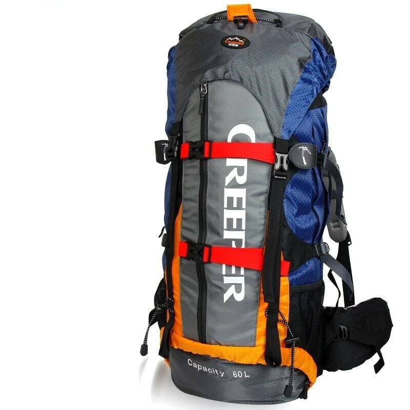 Camping Hiking Backpack Waterproof Rucksack External Frame Climbing Bag 60L