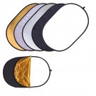 Photography Reflector Portable Foldable 90x120Cm 5 in 1 Studio Photo Light Disc