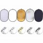 Photography Reflector Portable Foldable 90x120Cm 5 in 1 Studio Photo Light Disc