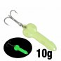 Fishing Lure Metal Spinner Bait Luminous Artificial Glow Bass Pike Perch 5g/10g