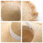 Straw Sun Hat For Women Ladies Wide Brim Summer Beach Cap Panama Cowboy Style