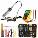 Soldering Iron Kit With Adjustable Temperature Welding Tool Hand Sets Multimeter