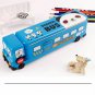 Pencil Pen Case Kids Creative Bus Multifunction Box School Storage Bag Holder