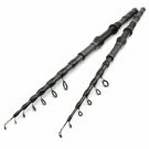 Telescopic Fishing Rod Carbon Spinning Pole Travel Tackle Ultrashort 1.8m-3.0m