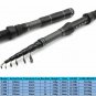 Telescopic Fishing Rod Carbon Spinning Pole Travel Tackle Ultrashort 1.8m-3.0m