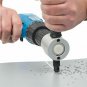 Double Head Metal Sheet Cutter Drill Attachment 360 Degree Rotating Cutting Head