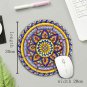 PC Mouse Pad Gaming Art Vintage Non Slip Rubber Mat Round Shape Table Decor Rug