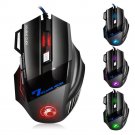 Gaming Mouse Optical Wired 7 Button 5500 DPI LED USB Professional Computer PC