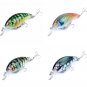 Crankbait Fishing Lure Wobbler Artificial Hard Bait For Bass 4pcs/lot