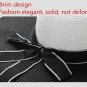 Large Brim Sun Hat For Women Striped Bowknot Summer Straw Beach Cap Foldable