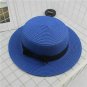 Women Kids Straw Sun Hat Summer Beach Ladies Cap Wide Brim Visor Floppy Bow