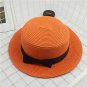 Women Kids Straw Sun Hat Summer Beach Ladies Cap Wide Brim Visor Floppy Bow