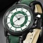 Men Wrist Watch Quartz Hand Watch Luxury Business Military Style Leather Band
