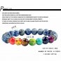 Chakra Bracelets Yoga Beads Natural Stone Men Tiger Eye 7 Bangles Buddha Prayer