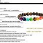 Chakra Bracelets Yoga Beads Natural Stone Men Tiger Eye 7 Bangles Buddha Prayer